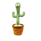 Dancing Talking Cactus New Funny Home Decoration Baby Early Education Electronic Toys Knitted Fabric Plush Singing Dancer Dolls